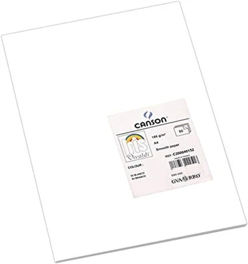 Canson Iris Vivaldi A4 185 gsm baltas popierius, 50 lapų