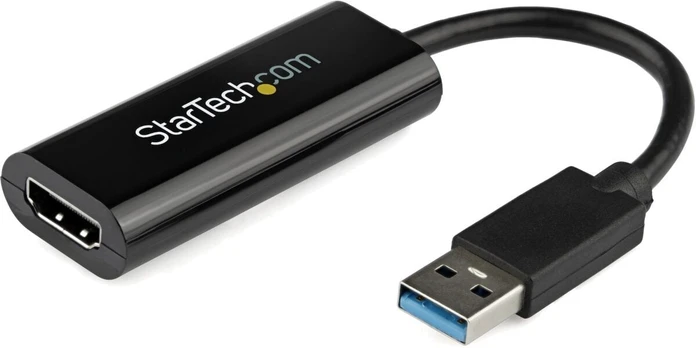 Adapteris StarTech USB 3.0 to HDMI USB 3.0, HDMI, 0.19 m, juoda