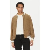 HUGO Odinė striukė Ledam 50534326 Smėlio Relaxed Fit