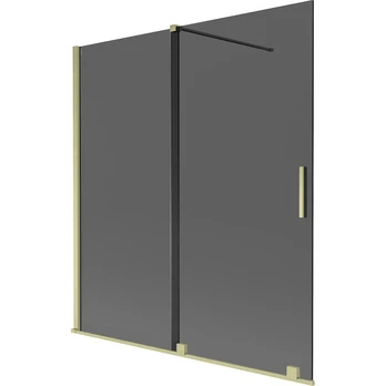 Vonios sienelė Mexen Velar, 150 x 150 cm, Brushed gold/Graphite