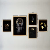 Paveikslas Wallity SET_134, 34 cm x 44 cm, 5 vnt. kaina
