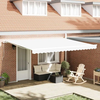 markizės keitimo audinys 4.5x3 m rėmui Baltas