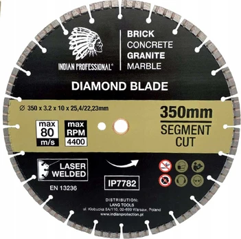 SEGMENT TURBO CUT DIAMOND BLADE 350mm INDIAN PROFESSIONAL