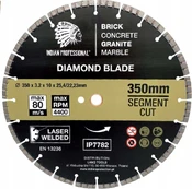 SEGMENT TURBO CUT DIAMOND BLADE 350mm INDIAN PROFESSIONAL kaina