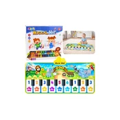 Lean Toys Interactive Dance Mat Piano Zoo Animals 10 Melodies 126 cm kaina