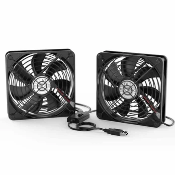 ELUTENG 2 viename USB ventiliatorius 140 mm 5 V