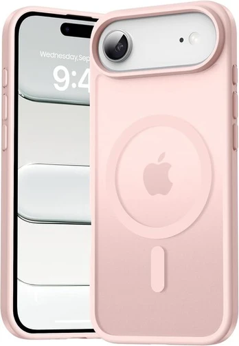 Rožinis „iPhone 17 Air“ dėklas, magnetinis, plonas, apsauginis