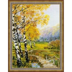 RIOLIS – Create It Yourself – Siuvinėjimo rinkinys „Beržynas“ 1134 (26x38 cm)