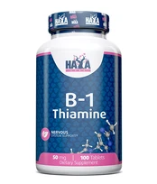 Haya Labs B-1 Thiamine 100 tabl. kaina