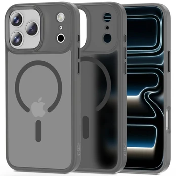Matinis pilkas dėklas Apple iPhone 17 Pro Max telefonui "Tech-Protect Magmat Magsafe"
