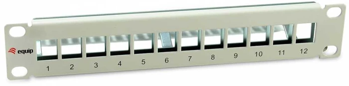 Equip Patchpanel 12x Cat6A 10 FTP 1HE Keystone Montage ws