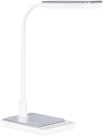 Beliani Lampa biurkowa LED balta CENTAURUS