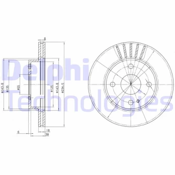 Stabdžių diskas DELPHI BG2802