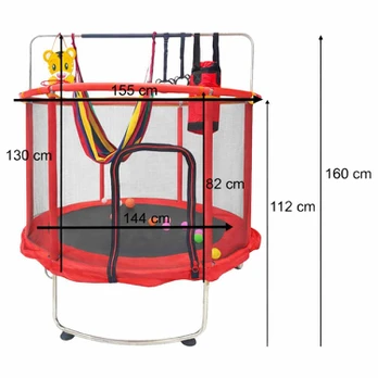 Batutas vaikams su sporto inventoriumi 150 cm