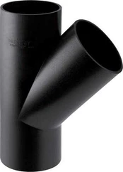 Geberit PEH grenrør 45 grader Ø 75 mm