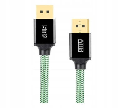 Silver Monkey X DisplayPort 2.0 kabelis, 3 m, žalias