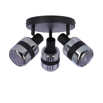 YUKI LAMP PLAIN MATTE Juodas 3X15W E14 SMOKE LAMP
