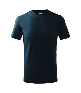 Vaikiški Marškinėliai MALFINI Basic 138 Navy blue 160g/m2
