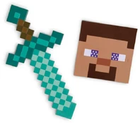 Disguise Minecraft Mask + sword kaina