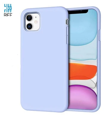 Riff Slim &amp; Soft Silicone Soft Back Cover Case for Apple iPhone 12 Mini Light Purple