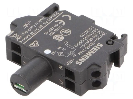 Siemens SIRIUS ACT Blok LED 24V AC/DC balta (3SU1401-2BB60-3AA0)