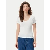 Tommy Jeans Marškinėliai DW0DW20458 Balta Slim Fit