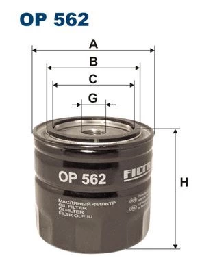 Alyvos filtras FILTRON OP 562
