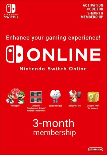 Online Membership 3 Months Nintendo Switch