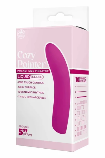 NMC 5 Inch Silicone 10-Function Vibrating Device Pink USB-C Rechargeable