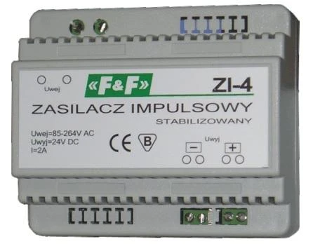 F&F Maitinimo šaltinis impulsowy 85-264VAC/24VDC 50W 2A ZI-4