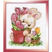 Rabbit with Tulips S715 kaina