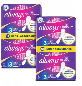 Always Platinum Paketėlis su sparneliais Day & Night, 3 dydis
