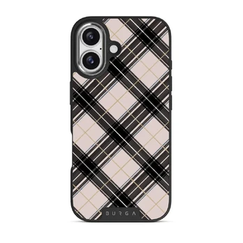 Plaid Please - iPhone 17 Case, Elite Dark (MagSafe) / Silver