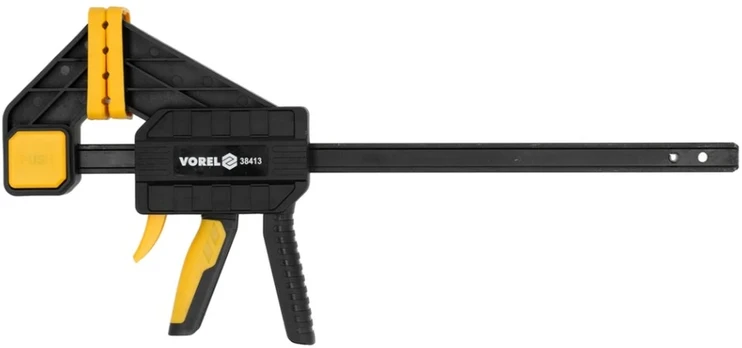 VOREL GREITOJO UŽVERŽIMO SPAUSTUVAS 250MM / 150KG