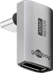 Adapteris USB Goobay Adapteris USB-C vertikalus krótki 90, USB4 kaina