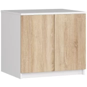 Antresolė spintai 60 cm, balta/ąžuolo kaina