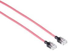 Mercodan KAT6A SLIM UTP 0,25m Patchkabel R?d, Halogenfri