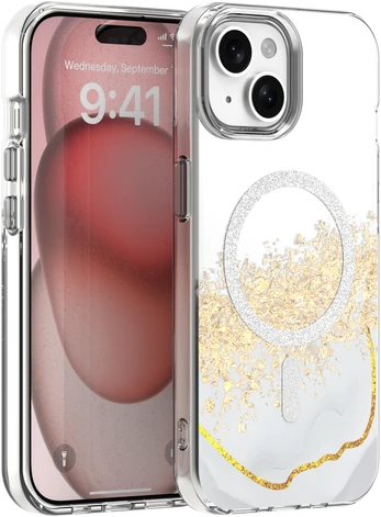 Dėklas Telforceone Epoxy Mag case for iPhone 13 / 14 6,1' baltas