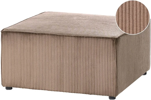 Sofa Beliani LEMVIG pufas, smėlio spalvos kordas
