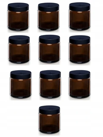 Rudas stiklainis 120 ml sojų vaško žvakėms