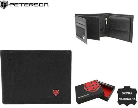 Natūralios odos piniginė vyrams Peterson PT209
