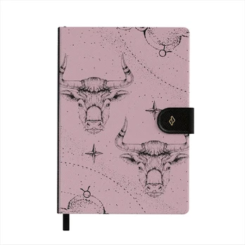 Taurus - Notebook, A5 (14.8 x 21cm) / Lined / Pink