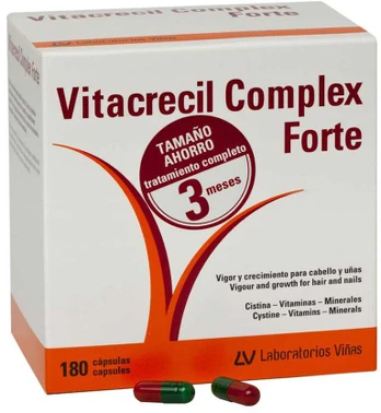 VITACRECIL COMPLEX FORTE hair and nails capsules 180 units