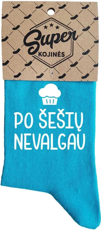 Moteriškos kojinės „Po šešių nevalgau“
