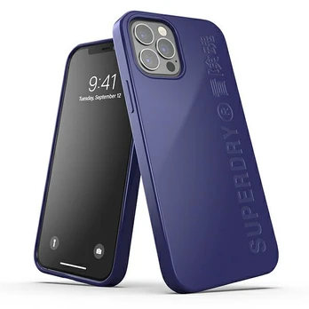 Dėklas SUPERDRY SNAP CASE COMPOSTABLE IPHONE 12/12 PRO NAVY Mėlynas
