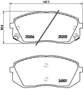 Brake pads - tuning Xtra P 30 056X front
