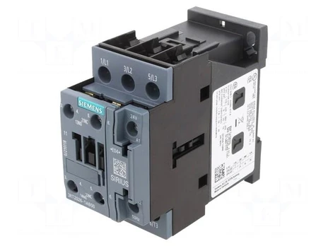 Contactor: 3-pole | NO x3 | Auxiliary contacts: NO + NC | 24VAC | 25A