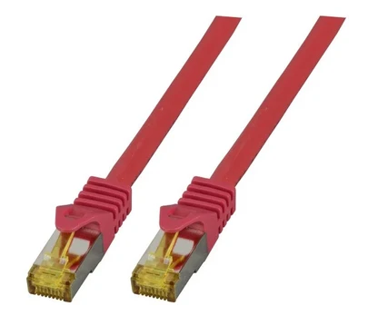 EFB RJ45 Patchkabel S/FTP,Cat.6A,LSZH,Cat.7 Rohk.,25m,raudona