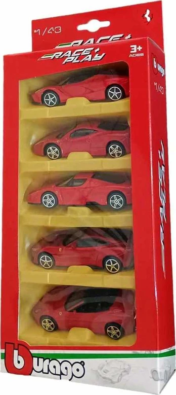 Bburago Ferrari Race + Play 5-pak 1:18 BBURAGO