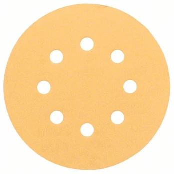 Bosch ekscentrinio šlifavimo popierius C470, 125 mm, 100 grūdėtumas, 5 vnt.